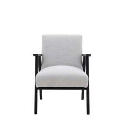 Natori Linen Wooden Arm Accent Chair - thumbnail 4