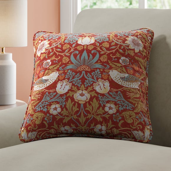 Strawberry Thief Velvet Made to Order Cushion Cover - image 1