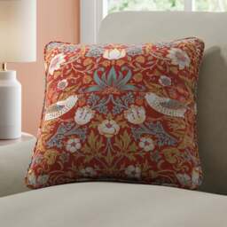 Strawberry Thief Velvet Made to Order Cushion Cover - thumbnail 1