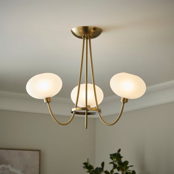 Paris 3 Light Semi Flush Ceiling Light - image 1