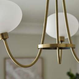 Paris 3 Light Semi Flush Ceiling Light - thumbnail 3