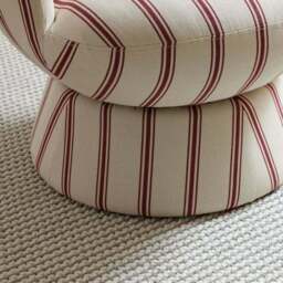 Tulip Folkstone Stripe Curved Swivel Accent Chair - thumbnail 5