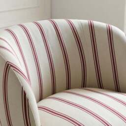 Tulip Folkstone Stripe Curved Swivel Accent Chair - thumbnail 3