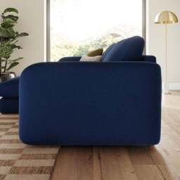 Luca Matte Soft Velvet Reversible Corner Chaise Sofa - thumbnail 2