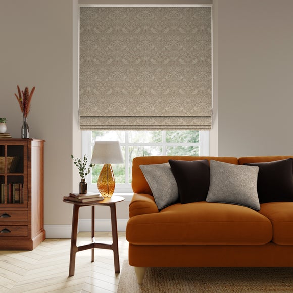 William Morris At Home Strawberry Thief Woven Made to Measure Roman Blind - image 1