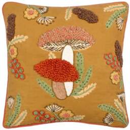 Mushroom Dell Square Cushion - thumbnail 1