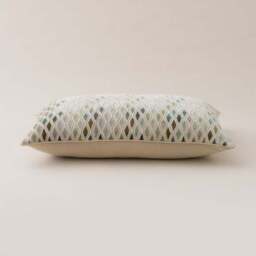 Diamond Cut Velvet Rectangle Cushion - thumbnail 4