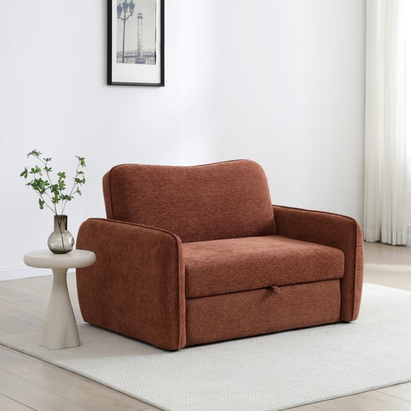 Cayla Chenille 2 Seater Pop Up Small Double Sofa Bed - image 1