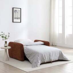 Cayla Chenille 2 Seater Pop Up Small Double Sofa Bed - thumbnail 2