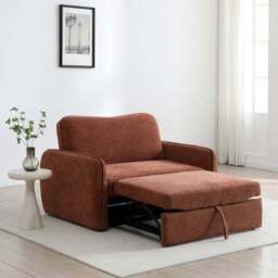Cayla Chenille 2 Seater Pop Up Small Double Sofa Bed - thumbnail 3