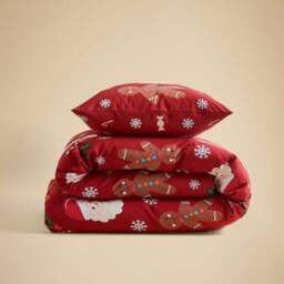 Traditional Christmas Duvet Cover & Pillowcase Set - thumbnail 4