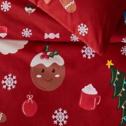 Traditional Christmas Duvet Cover & Pillowcase Set - thumbnail 3