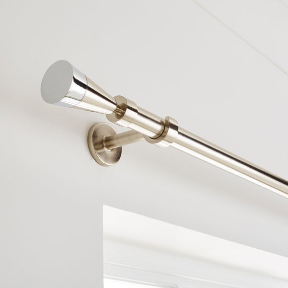 Flute Extendable Metal Eyelet Curtain Pole - image 1