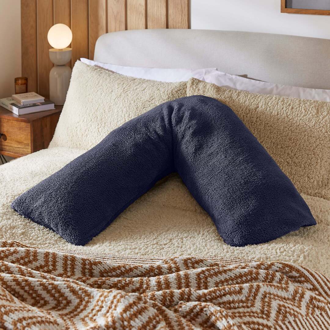 Pillow Case Big V Shaped Pillow Teddy Fleece V Shaped Pillow Cases