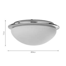 Lotto Bathroom Flush Ceiling Light - thumbnail 5
