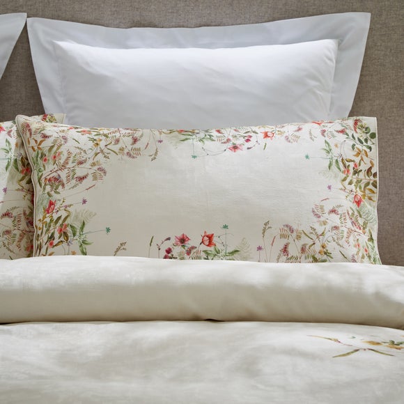 Dorma Rambling Rose Cream 100% Cotton Standard Pillowcase Pair - image 1