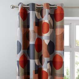 Elements Oscar Blackout Eyelet Curtains - thumbnail 1