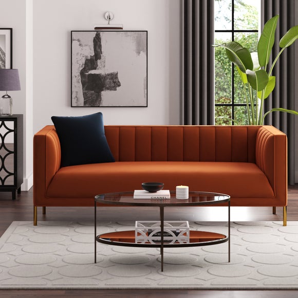 Bellamy Luxe Velvet 3 Seater Sofa - image 1