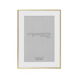 Impressions Brushed Brass Photo Frame - thumbnail 1
