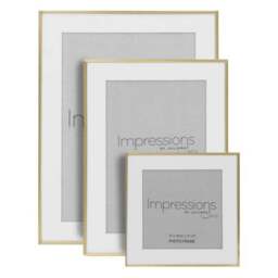 Impressions Brushed Brass Photo Frame - thumbnail 3