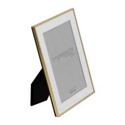 Impressions Brushed Brass Photo Frame - thumbnail 2