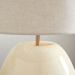 Pebble Milky Glass Table Lamp - thumbnail 3