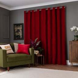 Genoa Chenille Blackout Eyelet Curtains - thumbnail 4