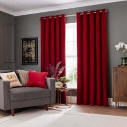 Genoa Chenille Blackout Eyelet Curtains - thumbnail 2
