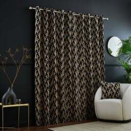 Lori Velvet Eyelet Curtains - thumbnail 4