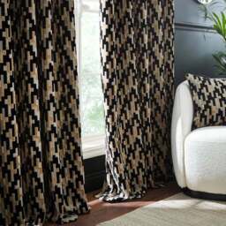 Lori Velvet Eyelet Curtains - thumbnail 5