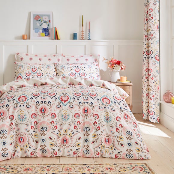 Hani 100% Cotton Duvet Cover and Pillowcase Set - image 1