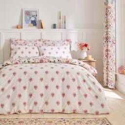 Hani 100% Cotton Duvet Cover and Pillowcase Set - thumbnail 3