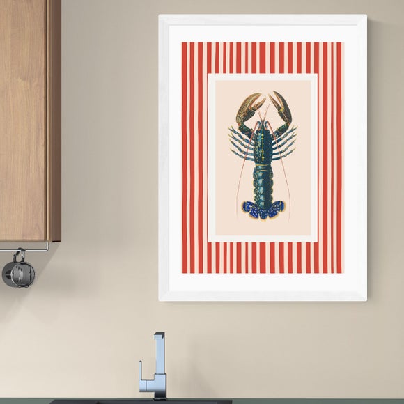 East End Prints Stripy Lobster Print - image 1