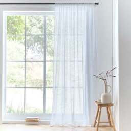 Marley Linen Slot Top Voile Panel - thumbnail 2