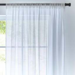 Marley Linen Slot Top Voile Panel - thumbnail 1
