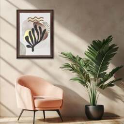 Coral by Emel Tunaboylu Framed Canvas - thumbnail 1