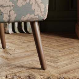 Eliza Flatweave Arboretum Print Wooden Armchair - thumbnail 4