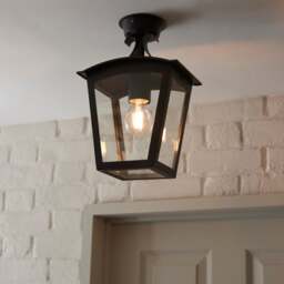 Leese Outdoor Semi Flush Porch Light - thumbnail 1