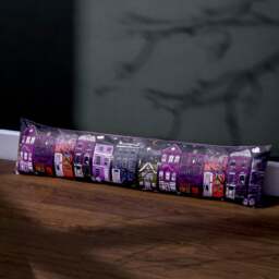 Creepy Town Black & Purple Draught Excluder - thumbnail 1