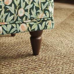 Jolene William Morris Bird & Pomegranate Print Velvet Footstool - thumbnail 4