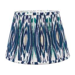 Izara Ikat Patterned Gathered Tapered Lamp Shade - thumbnail 2