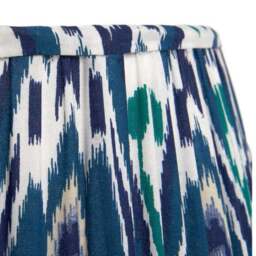 Izara Ikat Patterned Gathered Tapered Lamp Shade - thumbnail 4