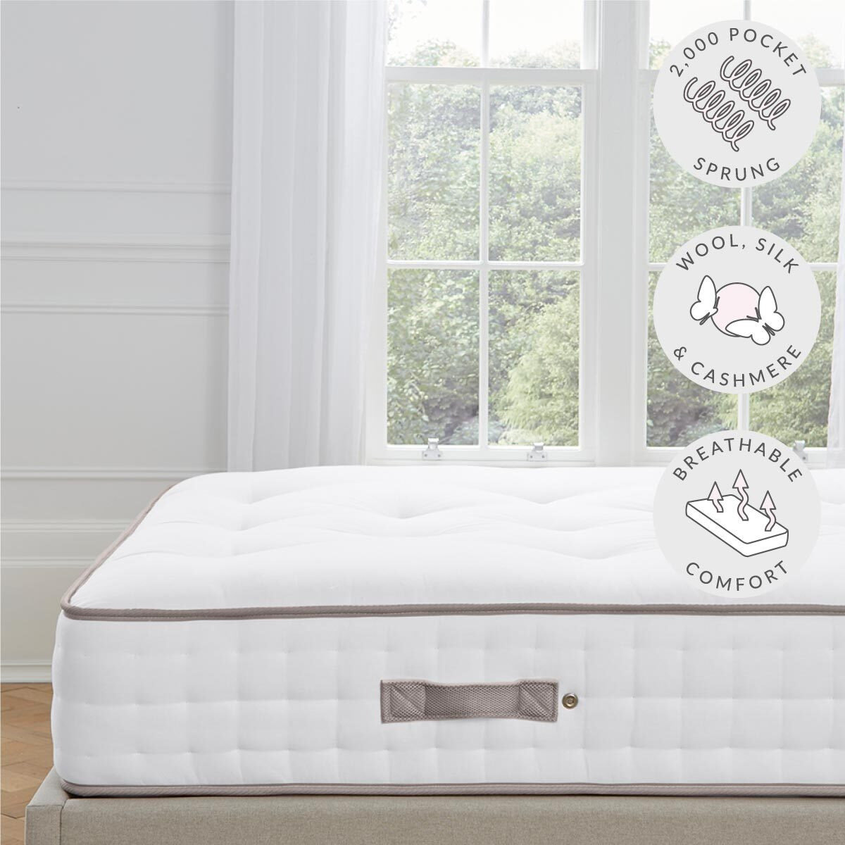 DUSK Superior 2,000 Pocket Sprung Mattress - Double - Firm