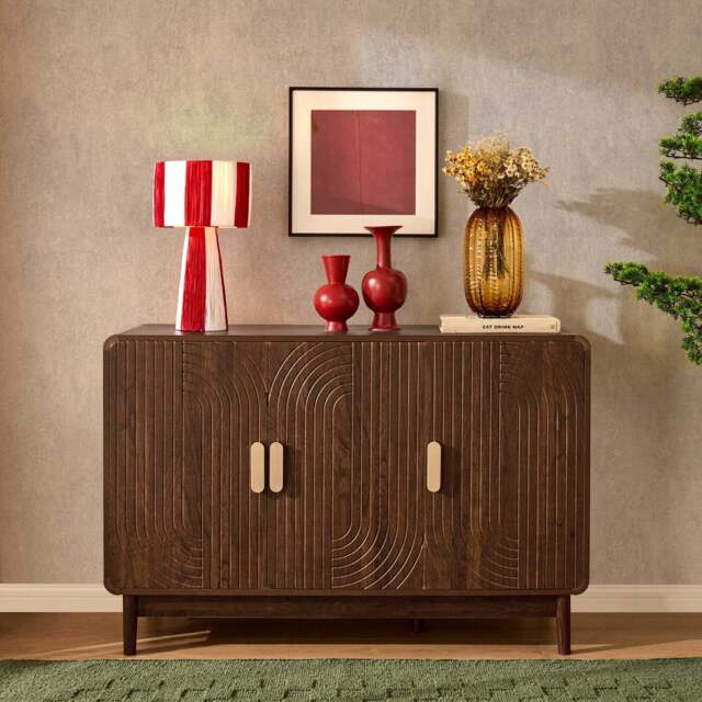 DUSK Marnie 3 Door Sideboard - Walnut - image 1