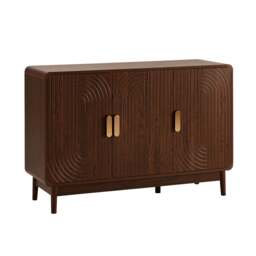 DUSK Marnie 3 Door Sideboard - Walnut - thumbnail 4