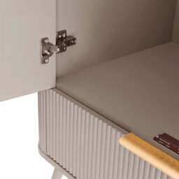 DUSK Hattie 2 Door Wardrobe with Drawer - Taupe - thumbnail 5