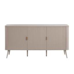DUSK Hattie 3 Door Sideboard - Taupe - thumbnail 4