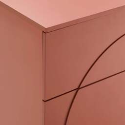DUSK Rachel Arch Front 3 Drawer Chest - Terracotta - thumbnail 7