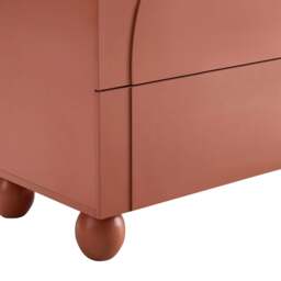 DUSK Rachel Arch Front 3 Drawer Chest - Terracotta - thumbnail 8