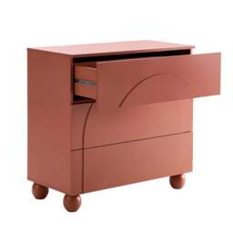 DUSK Rachel Arch Front 3 Drawer Chest - Terracotta - thumbnail 5
